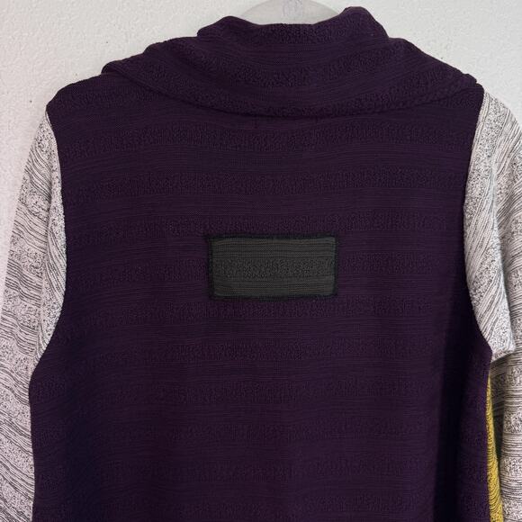 Margaret Winters Cardigan Womens Small Colorblock Knit Sweater Jacket Lagenlook - Picture 8 of 11